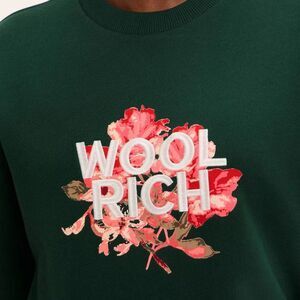 Woolrich x Target Floral Graphic Print Pullover Sweatshirt Forest Green XL NWT